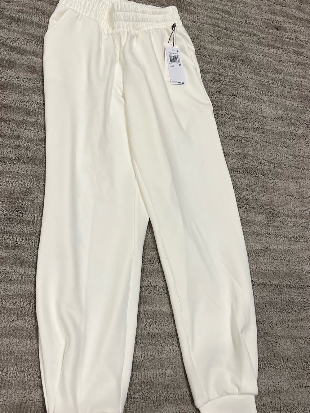 NWT Three Dots Cream Jogger Pants - Comfortable Elastic Waist